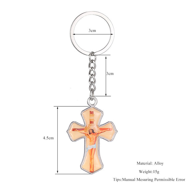 Unique Charms Jesus Keychain