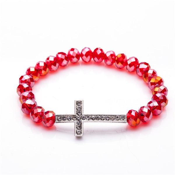 Crystal Charm Christian Bracelet