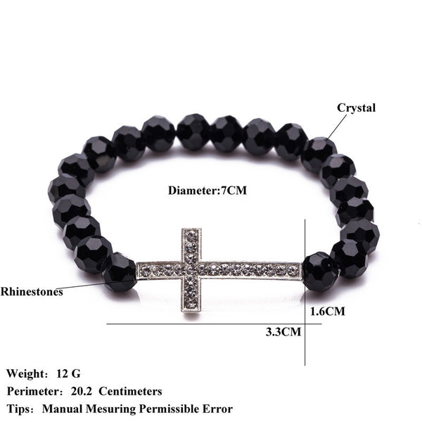 Crystal Charm Christian Bracelet