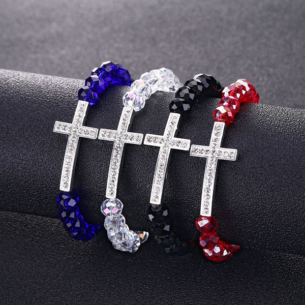 Crystal Charm Christian Bracelet