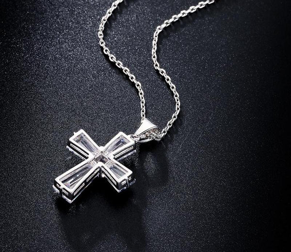 Crystal Cross Necklace