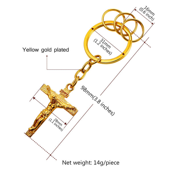 Trendy Cross Keychain