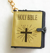 Mini Christian Bible Keychain